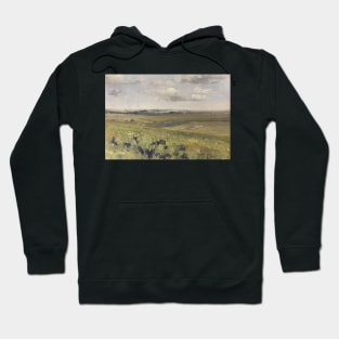 Green Pasture Vintage Painting Hoodie